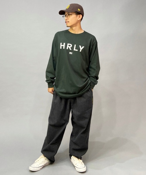 Hurley （ハーレー）の「【ムラサキスポーツ別注】Hurley/ハーレー オーバーサイズ ブランドロゴ ロングスリーブTEE/ロンT MLS2200001（Tシャツ/カットソー・メンズ・ブラック/グレー/ホワイト/グリーン・L/S/M）」の18枚目の写真