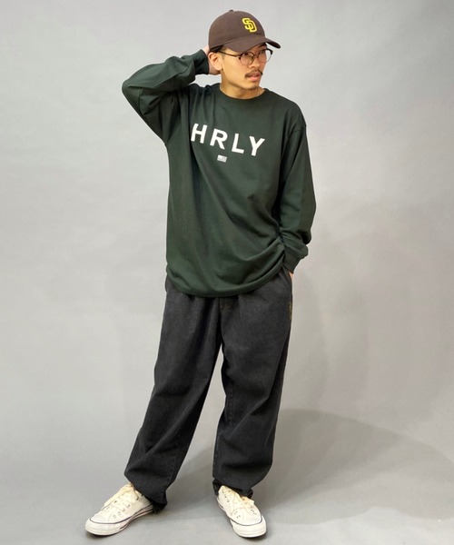 Hurley （ハーレー）の「【ムラサキスポーツ別注】Hurley/ハーレー オーバーサイズ ブランドロゴ ロングスリーブTEE/ロンT MLS2200001（Tシャツ/カットソー・メンズ・ブラック/グレー/ホワイト/グリーン・L/S/M）」の19枚目の写真