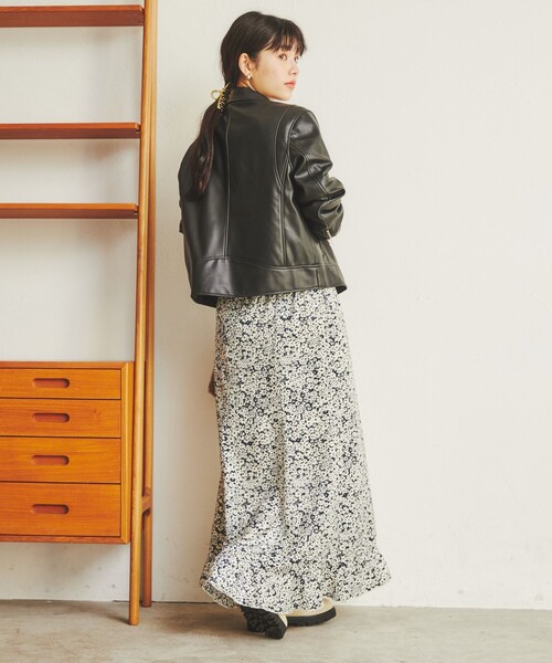 coen（コーエン）の「フェイクレザーライダースジャケット（ライダースジャケット・レディース・ブラック・L/M）」の3枚目の写真