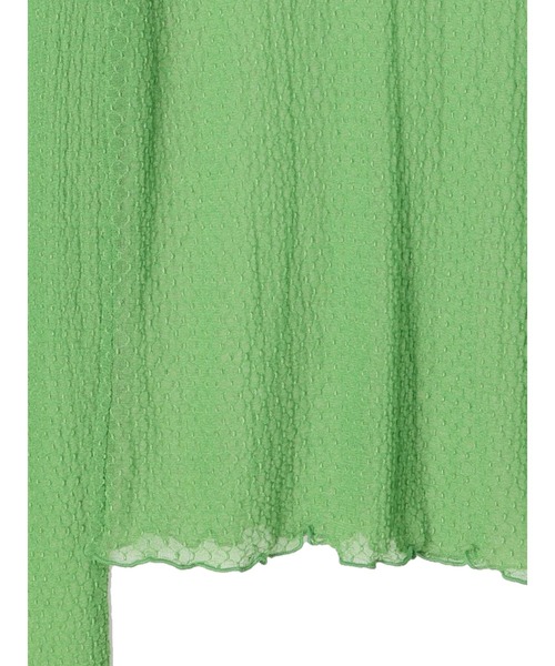 earth music&ecology（アースミュージックアンドエコロジー）の「格子柄レースプルオーバー（Tシャツ/カットソー・レディース・アイボリー/イエロー/ブラック/グリーン・FREE）」の18枚目の写真