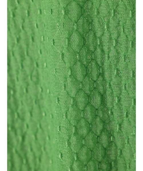 earth music&ecology（アースミュージックアンドエコロジー）の「格子柄レースプルオーバー（Tシャツ/カットソー・レディース・アイボリー/イエロー/ブラック/グリーン・FREE）」の20枚目の写真