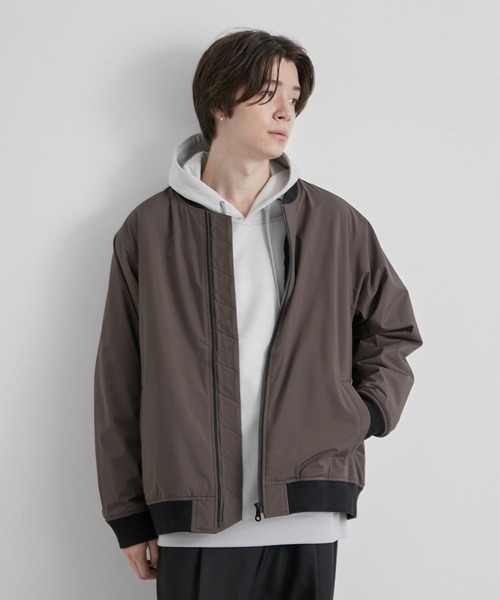 JUNRED(ジュンレッド)の「オールウェザーファブリックMA-1(MA-1・メンズ・チャコールグレー/ブラック/カーキ・LL/M/L)」の7枚目の写真