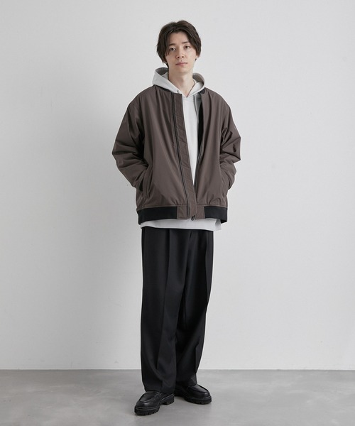 JUNRED(ジュンレッド)の「オールウェザーファブリックMA-1(MA-1・メンズ・チャコールグレー/ブラック/カーキ・LL/M/L)」の12枚目の写真