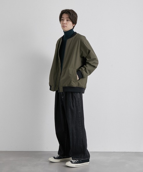 JUNRED(ジュンレッド)の「オールウェザーファブリックMA-1(MA-1・メンズ・チャコールグレー/ブラック/カーキ・LL/M/L)」の14枚目の写真