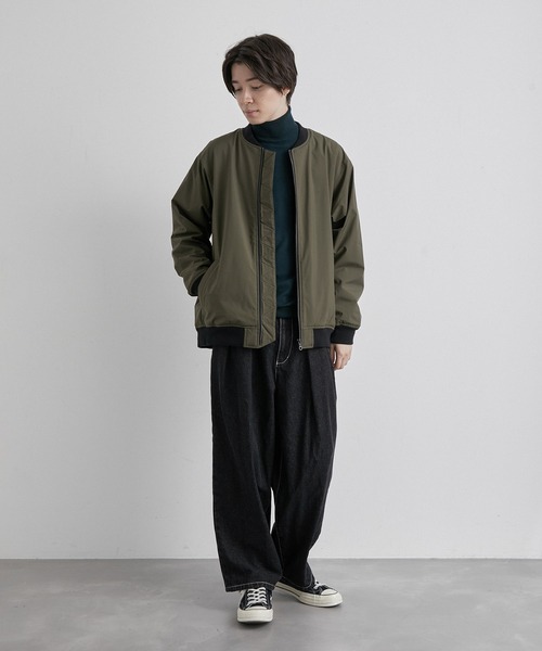 JUNRED(ジュンレッド)の「オールウェザーファブリックMA-1(MA-1・メンズ・チャコールグレー/ブラック/カーキ・LL/M/L)」の15枚目の写真