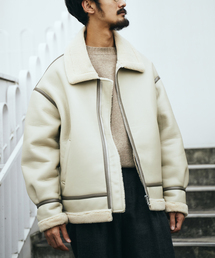 EDIFICE | フェイクムートン B-3ジャケット(ブルゾン)