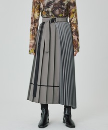 UNITED TOKYO | インバランスラインプリーツスカート(スカート)