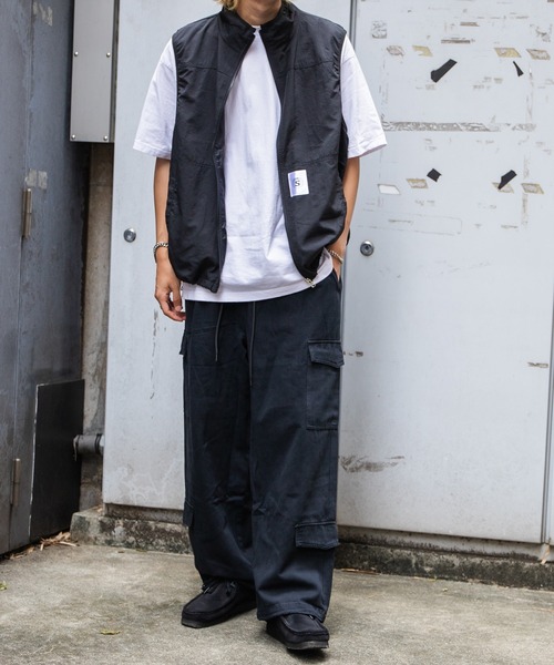 sedacle（セダクル）の「ピスネーム付きナイロンベスト（ベスト・メンズ・ブラック/カーキ・MEDIUM/LARGE）」の6枚目の写真