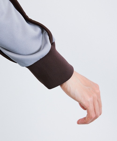 KIIT（キート）の「KIIT キート / TRACK JKT トラックジャケット / KIO-Y59-502（ジャージ・メンズ・グレー/ライトベージュ・2/3）」の14枚目の写真