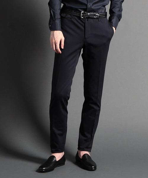 MONSIEUR NICOLE（ムッシュニコル）の「バーズアイジャージー セットアップスラックス（スラックス・メンズ・ブラック/グレー/ベージュ/ネイビー/その他1・SMALL/MEDIUM/LARGE/X-LARGE）」の5枚目の写真