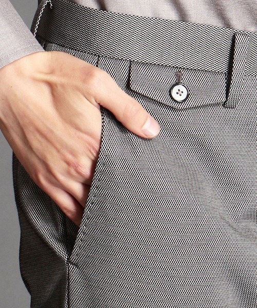 MONSIEUR NICOLE（ムッシュニコル）の「バーズアイジャージー セットアップスラックス（スラックス・メンズ・ブラック/グレー/ベージュ/ネイビー/その他1・SMALL/MEDIUM/LARGE/X-LARGE）」の9枚目の写真