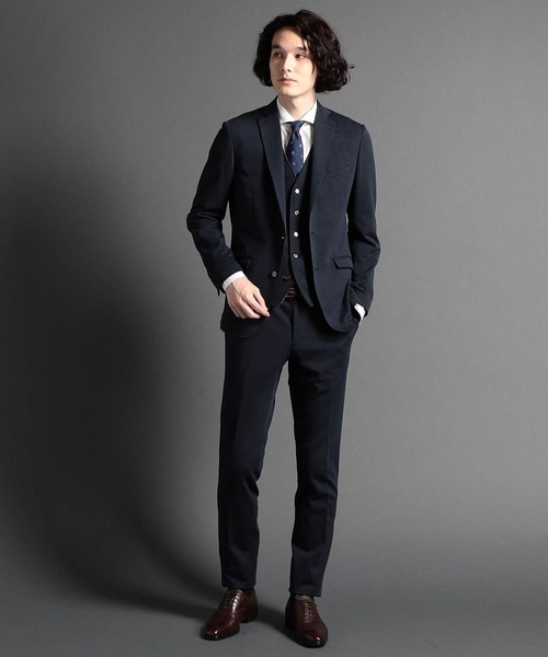 MONSIEUR NICOLE（ムッシュニコル）の「バーズアイジャージー セットアップスラックス（スラックス・メンズ・ブラック/グレー/ベージュ/ネイビー/その他1・SMALL/MEDIUM/LARGE/X-LARGE）」の16枚目の写真