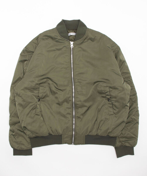 STYLEBLOCK（スタイルブロック）の「スーパーBIGシルエット中綿MA1（MA-1・メンズ・グリーン系その他/ホワイト/ブラック/カーキ/ブラック系その他・M/L）」の11枚目の写真