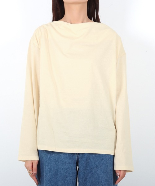 Isn't She?(イズントシー)の「ドレープポイントトップス(Tシャツ/カットソー・レディース・アイボリー/ベージュ・FREE)」の13枚目の写真