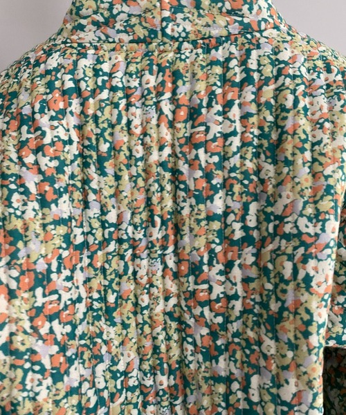 CIAOPANIC（チャオパニック）の「【CPC SCAMP】小花柄キルトジャケット（ノーカラージャケット・レディース・ブラック/グリーン・FREE）」の16枚目の写真