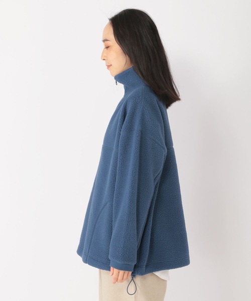 studio CLIP（スタディオクリップ）の「ボアハーフジッププルオーバー（Tシャツ/カットソー・レディース・カーキ/ブラウン/アイボリー/ブルー・FREE）」の10枚目の写真