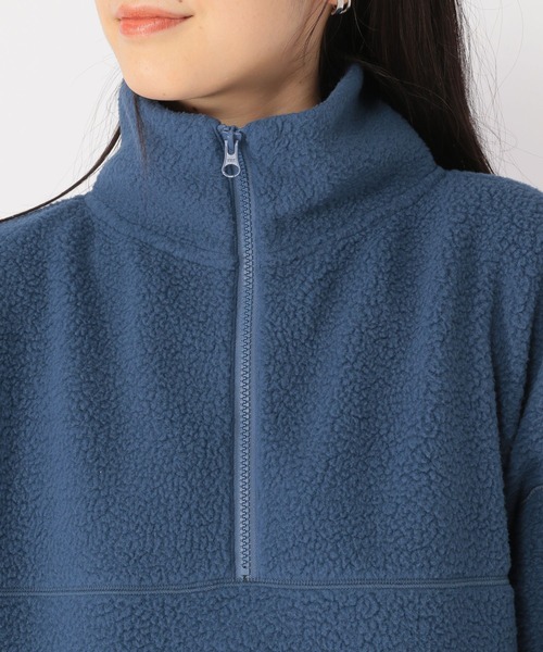 studio CLIP（スタディオクリップ）の「ボアハーフジッププルオーバー（Tシャツ/カットソー・レディース・カーキ/ブラウン/アイボリー/ブルー・FREE）」の17枚目の写真