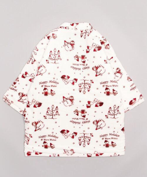 PEANUTS（ピーナッツ）の「PEANUTS SNOOPY（ピーナッツ スヌーピー）ボアフリース半纏/ちゃんちゃんこ（その他ルームウェア・レディース・オフホワイト/ピンク・FREE）」の3枚目の写真