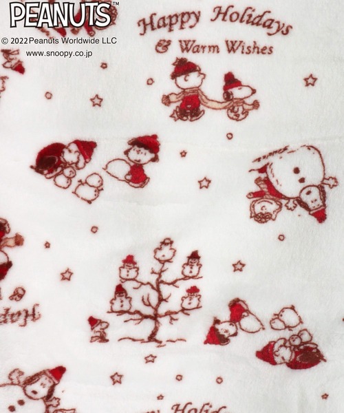 PEANUTS（ピーナッツ）の「PEANUTS SNOOPY（ピーナッツ スヌーピー）ボアフリース半纏/ちゃんちゃんこ（その他ルームウェア・レディース・オフホワイト/ピンク・FREE）」の5枚目の写真