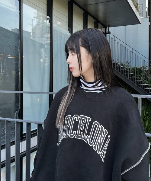 Figments（フィグメンツ）の「BARCELONAスウェット（スウェット・レディース・ブラック/ブラック系その他・FREE）」の6枚目の写真