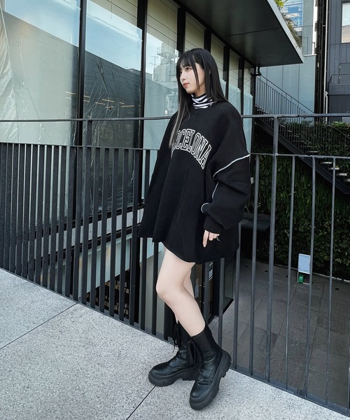 Figments（フィグメンツ）の「BARCELONAスウェット（スウェット・レディース・ブラック/ブラック系その他・FREE）」の5枚目の写真