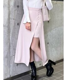 ラップライクロングスカート