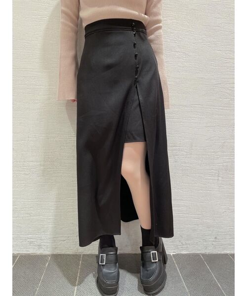 EATME(イートミー)の「ラップライクロングスカート(スカート・レディース・ブラック/ピンク/ベージュ・SMALL/MEDIUM)」の20枚目の写真