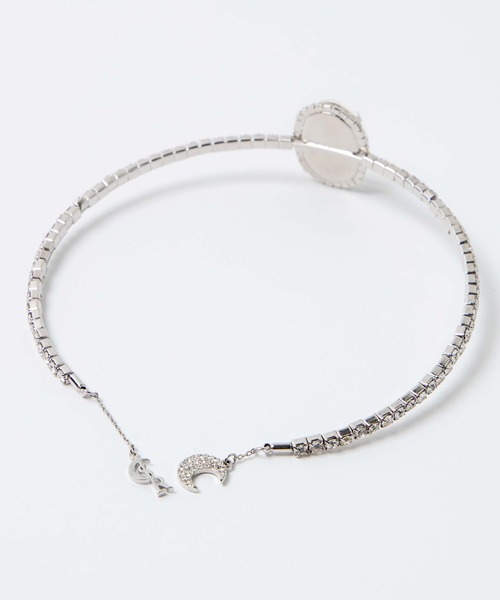 Romansual（ロマンシュアル）の「Romasual/2wayクリスタルビジューチョーカー（ネックレス・レディース・シルバー・FREE）」の7枚目の写真