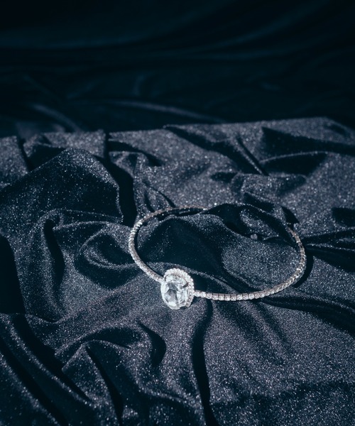 Romansual（ロマンシュアル）の「Romasual/2wayクリスタルビジューチョーカー（ネックレス・レディース・シルバー・FREE）」の13枚目の写真