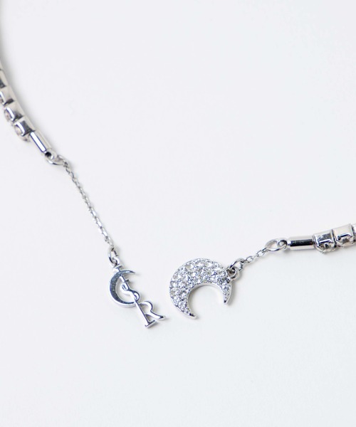 Romansual（ロマンシュアル）の「Romasual/2wayクリスタルビジューチョーカー（ネックレス・レディース・シルバー・FREE）」の10枚目の写真