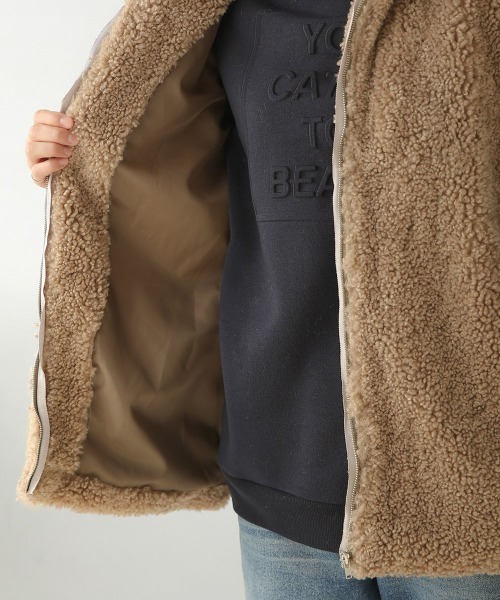 Bou Jeloud（ブージュルード）の「カーリーフェイクファージレ（ベスト・レディース・キャメル/ブルー/アイボリー・38）」の7枚目の写真