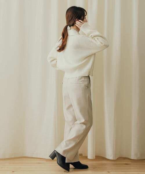 SENSE OF PLACE by URBAN RESEARCH(センスオブプレイスバイアーバンリサーチ)の「エリツキニットカーディガン(カーディガン/ボレロ・レディース・グレー/アイボリー/イエロー・ONE)」の8枚目の写真