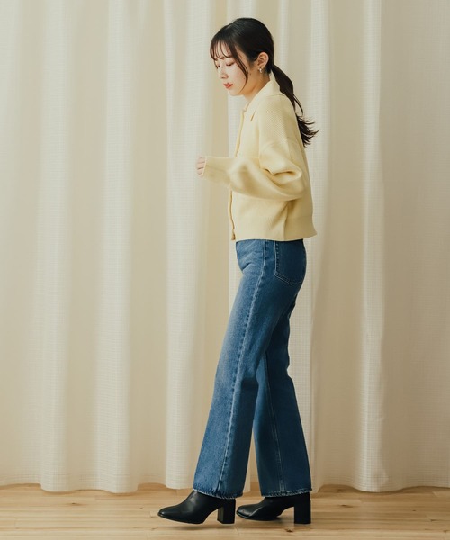 SENSE OF PLACE by URBAN RESEARCH(センスオブプレイスバイアーバンリサーチ)の「エリツキニットカーディガン(カーディガン/ボレロ・レディース・グレー/アイボリー/イエロー・ONE)」の16枚目の写真