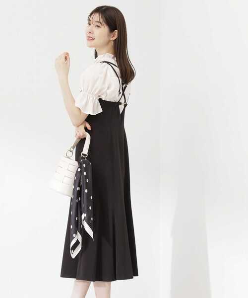 PROPORTION BODY DRESSING(プロポーションボディドレッシング)の「マーメイドキャミワンピース / 1213140204(ワンピース・レディース・ブラック/ベージュ/ピンク/ネイビー・SMALL/MEDIUM)」の15枚目の写真