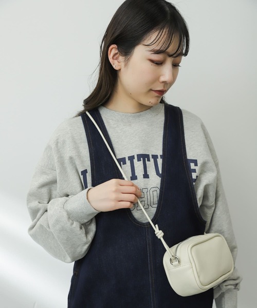 SENSE OF PLACE by URBAN RESEARCH(センスオブプレイスバイアーバンリサーチ)の「結びショルダーバッグ(ショルダーバッグ・レディース・アイボリー/ブラック/グリーン・ONE)」の7枚目の写真