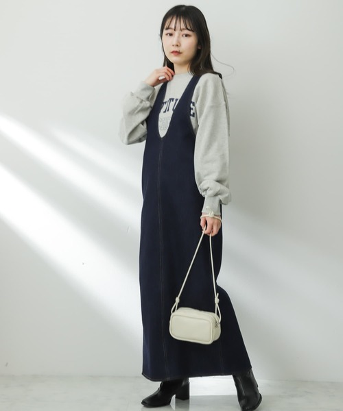 SENSE OF PLACE by URBAN RESEARCH(センスオブプレイスバイアーバンリサーチ)の「結びショルダーバッグ(ショルダーバッグ・レディース・アイボリー/ブラック/グリーン・ONE)」の8枚目の写真
