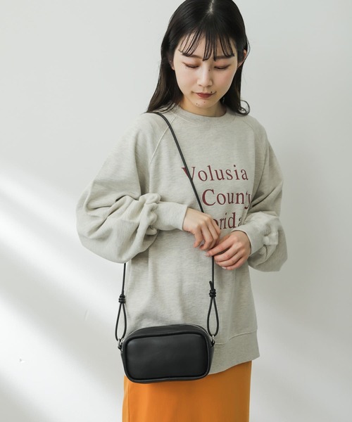 SENSE OF PLACE by URBAN RESEARCH(センスオブプレイスバイアーバンリサーチ)の「結びショルダーバッグ(ショルダーバッグ・レディース・アイボリー/ブラック/グリーン・ONE)」の16枚目の写真