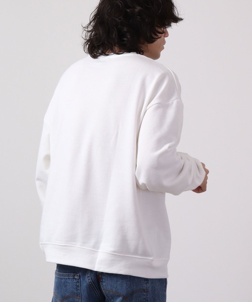 MODISH GAZE(モディシュガゼ)の「MODISH GAZE 裏毛 クルーネック 長袖 スウェット カレッジS(スウェット・メンズ・グリーン/オフホワイト/ブラック・M/L)」の19枚目の写真