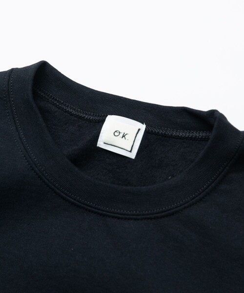 O.K.(オーケー)の「O.K./オーケー 別注 W123 手刺繍スウェット/ワッペン(Tシャツ/カットソー・メンズ・グレー/ブラック・MEDIUM/LARGE)」の4枚目の写真