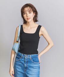 BEAUTY&YOUTH UNITED ARROWS | コットンポリウレタン スクエアネック タンクトップ(タンクトップ)