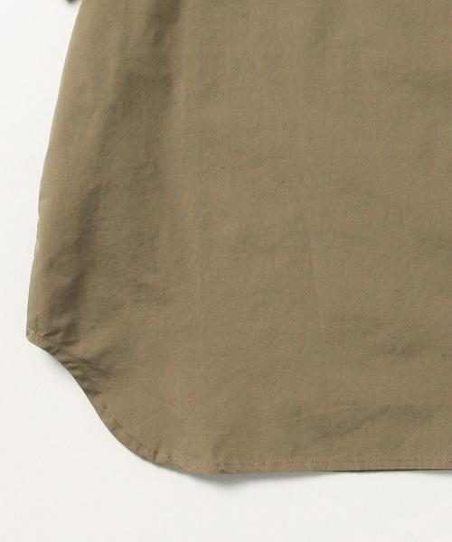 BEAMS BOY（ビームスボーイ）の「○BEAMS BOY / リブ付 プルオーバー ショートスリーブ（シャツ/ブラウス・レディース・ホワイト/カーキ/ネイビー・ONE SIZE）」の7枚目の写真