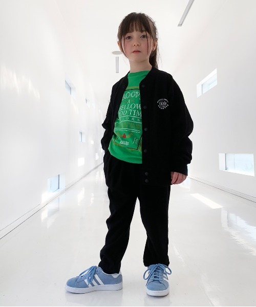 GROOVY COLORS(グルービーカラーズ)の「裏毛 UGB タック スウェット ロングパンツ(スウェットパンツ・キッズ・ブラック・120/110/100)」の3枚目の写真
