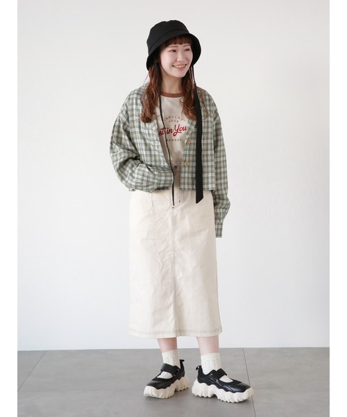 ehka sopo（エヘカソポ）の「チェック柄シャツジャケット 