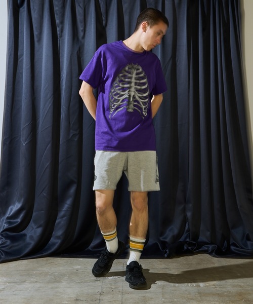 LONELY/論理(ロンリー)の「ROOPTOKYO別注 LONELY(論理)/ロンリー BONE TEE 半袖Tシャツ(Tシャツ/カットソー・メンズ・ブラック/サックスブルー/ホワイト/パープル・M/XL/L)」の20枚目の写真