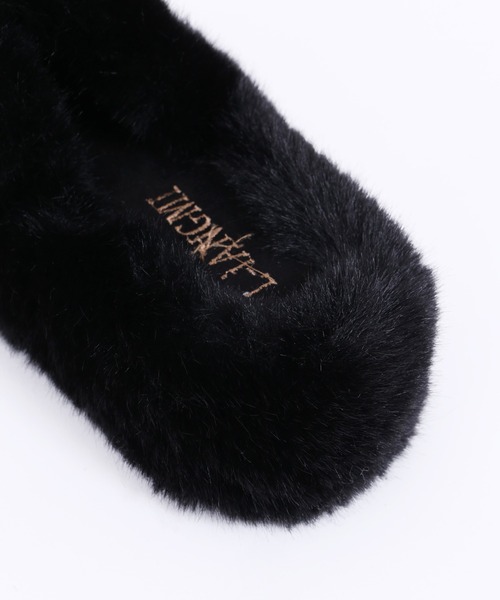 WC（ダブル シー）の「厚底フェイクファーサンダル（サンダル・レディース・ブラック/アイボリー/ピンク・MEDIUM/SMALL）」の17枚目の写真