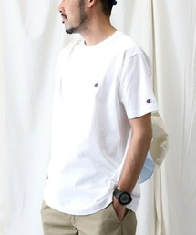 Champion(チャンピオン)ワンポイント無地半袖Tシャツ
