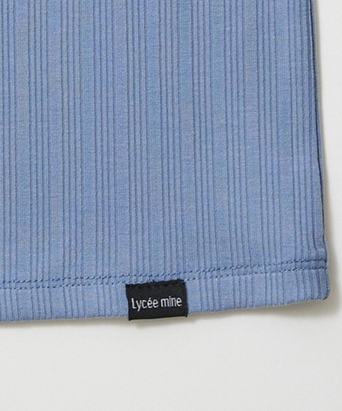 Lycee mine(リセマイン)の「テレコキャミソール(Tシャツ/カットソー・キッズ・オフホワイト/ブルーグレー/ピンク系その他/チャコール・100cm/110cm/120cm/130cm/140cm/150cm)」の9枚目の写真
