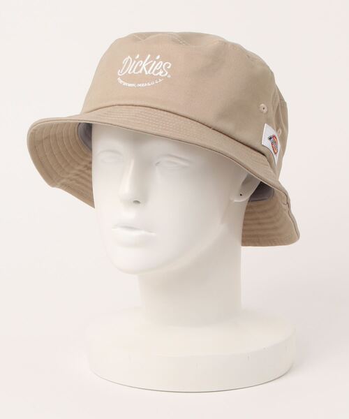 Dickies（ディッキーズ）の「【DICKIES】 EMB BUCKET HAT（ハット・レディース・ブラック/ベージュ/ネイビー/チャコールグレー/ホワイト・FREE）」の7枚目の写真
