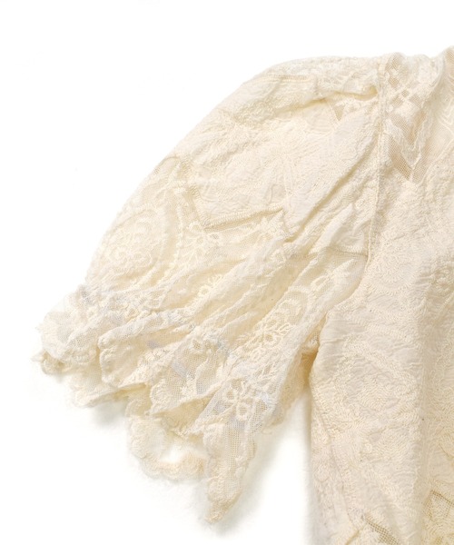 Felt-Maglietta（フェルトマリエッタ）の「総レースバルーンスリーブカーディガン（カーディガン/ボレロ・レディース・アイボリー/ホワイト・FREE）」の22枚目の写真