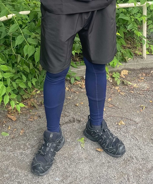 Healthknit（ヘルスニット）の「【 HealthKnit / ヘルスニット 】ゆる圧レギンス2 着圧レギンス 無地 スポーツ 運動 4209 SIP（レギンス/スパッツ・レディース・パープル/ネイビー・L/M）」の3枚目の写真